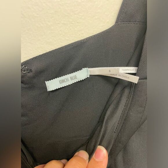 Kimchi Blue Black Notch Front Fit and Flare Mini Holiday Dress Size 6 - Picture 5 of 9